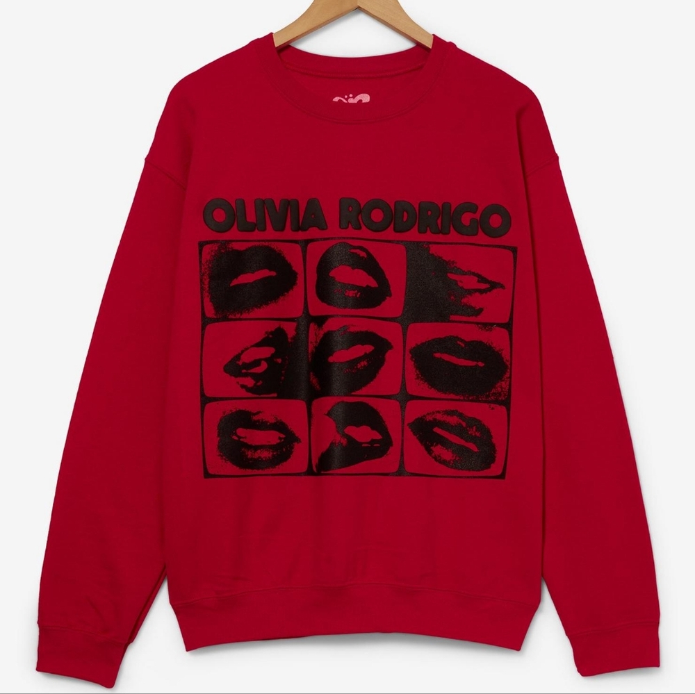 Olivia Rodrigo Guts Tonal Red Sweatshirt - NEW - Large